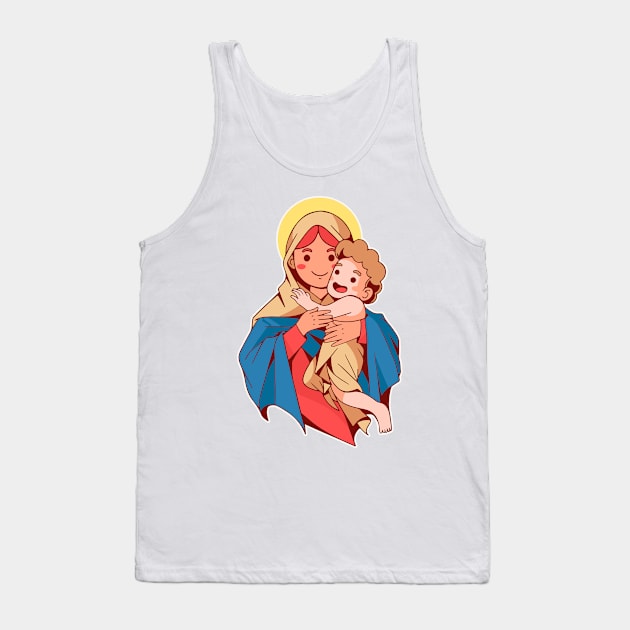 Virgen Tank Top by timegraf